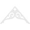 Ekena Millwork Pitch Bordeaux Architectural Grade PVC Gable Pediment, 60"W x 35"H x 1"P (14/12) GPP060X035X100BOR - alternate 3